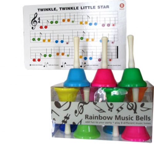 Rainbow Handbells - Set of 8